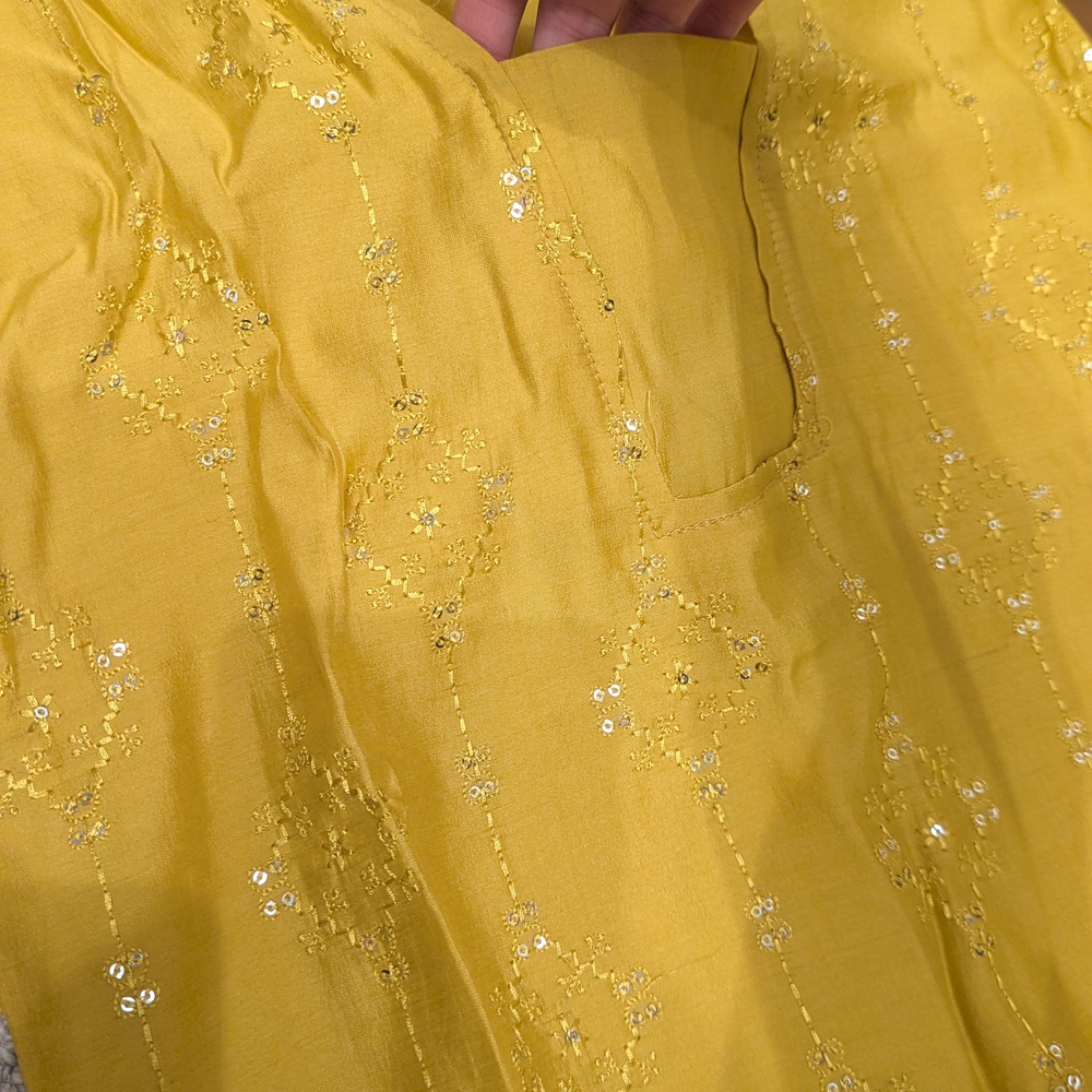 Yellow Kurta Set - Picture 3 of 4